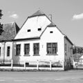 Typical rural landscape and peasant houses in VÃÆrd,Wierd, Viert, Transylvania, Romania